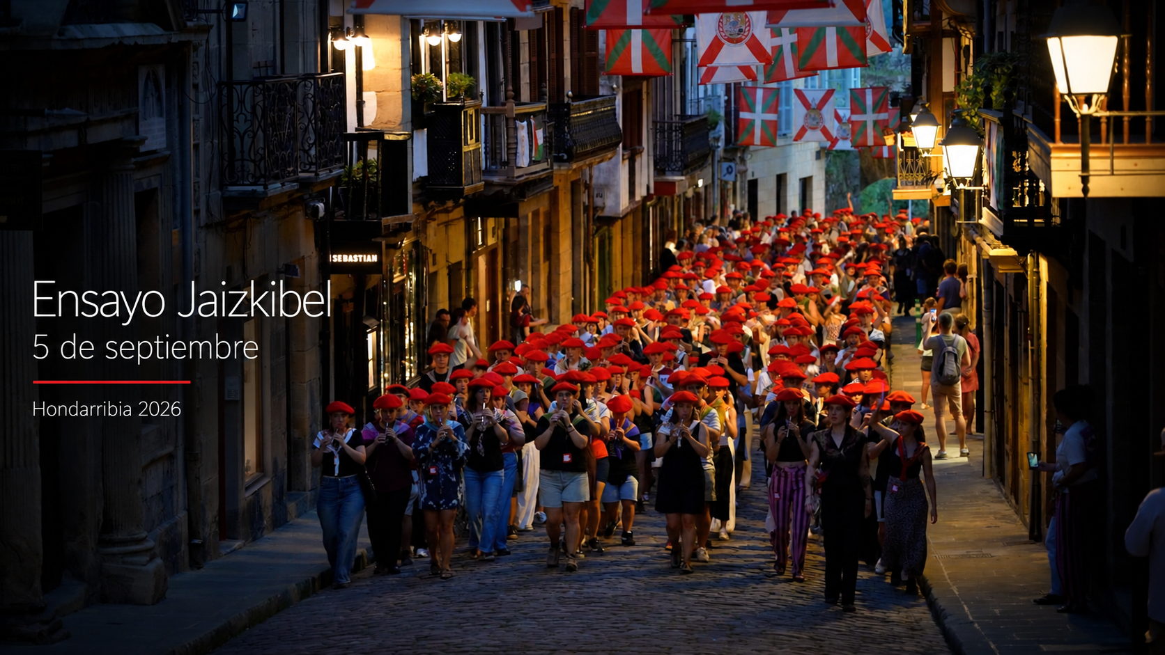 Ensayo Jaizkibel 5 de septiembre (Hondarribia 2026)
