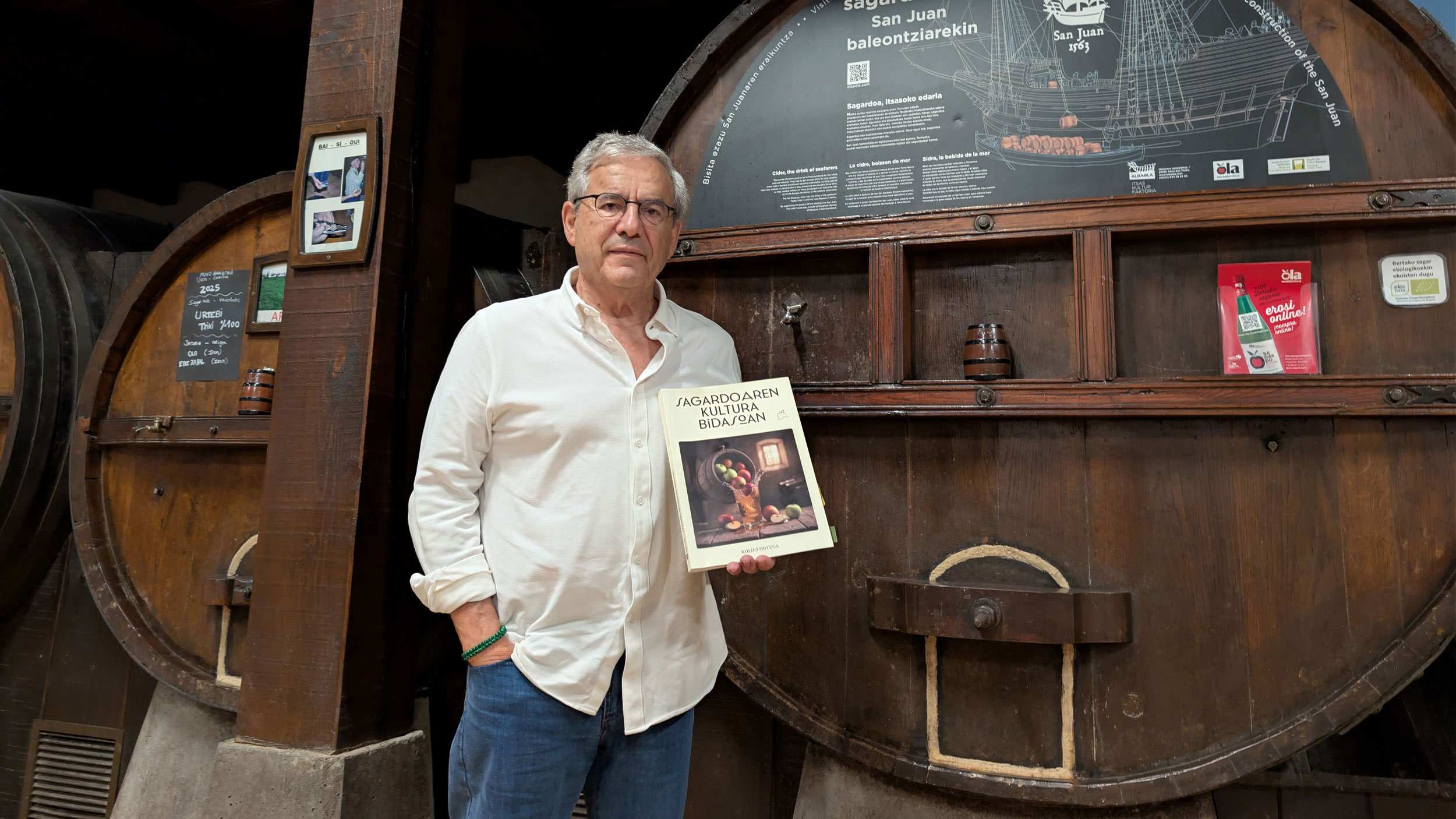 Koldo Ortega, Sagardoaren Kultura Bidasoan liburuaren egilea